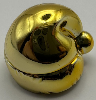 10164 | Chrome Gold Minifigure, Headgear Cap, Santa | Custom Chrome by Bubul