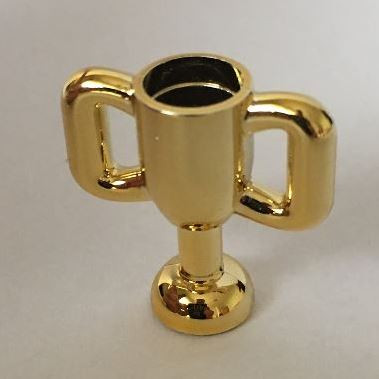 10172 Chrome Gold Minifig, Utensil Trophy Cup Small  Custom Chromed by BUBUL