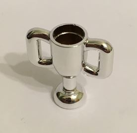Chrome Silver Minifig, Utensil Trophy Cup Small   10172  Custom Chromed by BUBUL