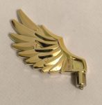   11100 Chrome Gold Minifig, Wing Feathered  Custom Chromed by BUBUL