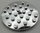 11213 | Chrome Silver Plate, Round 6 x 6 with Hole | Custom Chromed by BUBUL