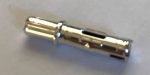   11214 Chrome Silver Technic, Axle 1 with Pin 3L with Friction Ridges Lengthwise Custom Chromed by BUBUL