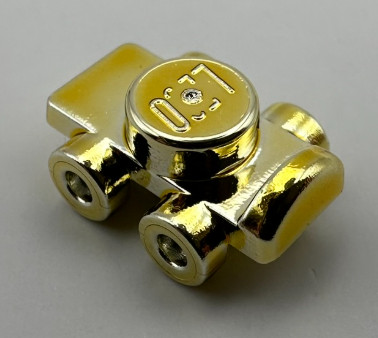 11253 Chrome Gold Minifig, Footgear Roller Skate  or 18747 Custom Chromed by BUBUL