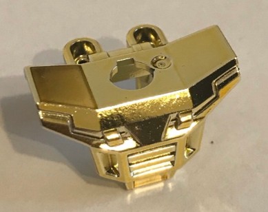 11260 Chrome Gold Minifigure Armor Space with Square Shoulder Protection Custom Chromed by BUBUL