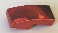 11477_Chrome RED Slope, Curved 2 x 1 No Studs  Custom Chromed by BUBUL