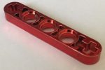   11478 Chrome RED Technic, Liftarm 1 x 5 Thin with Axle Holes on Ends  Part: 11478 Custom Chromed by BUBUL