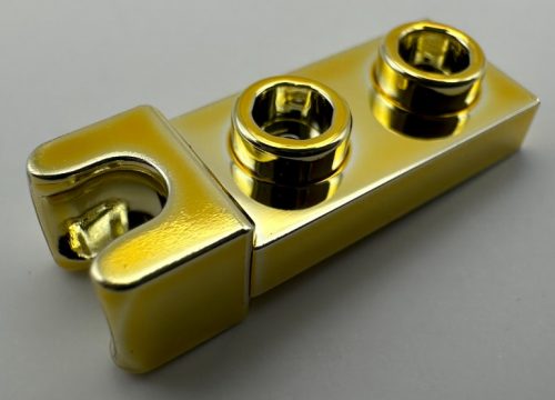 14418 Chrome GOLD Plate, Modified 1 x 2 with Small Towball Socket on End 14418 Custom Chromed by BUBUL