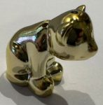   14732 Chrome Gold Bear, Friends / Elves, Baby Cub, Sitting  Custom Chromed by BUBUL
