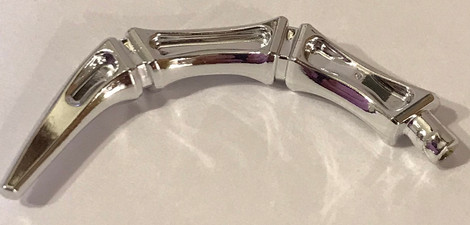 15064 Chrome SilverAppendage Bony Small with Bar End (Leg / Rib / Tail) Custom chromed by Bubul