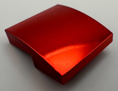 15068 Chrome RED Slope, Curved 2 x 2 No Studs  15068 Custom Chromed by BUBUL