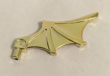 15082 Chrome Gold Minifig, Wing Bat Style Custom Chromed by BUBUL