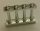 Chrome Silver Fence Spindled 1 x 4 x 2 with 4 Studs  number: 15332 Custom Chromed by Bubul