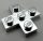 15397 | Chrome Silver Plate, Modified 3 x 3 Cross | Custom Chromed by Bubul
