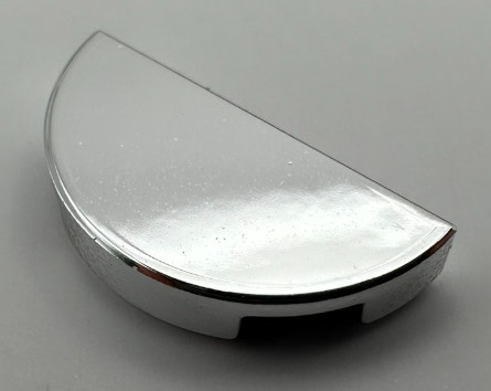 1748 Chrome SilverTile, Round 1 x 2 Half Custom Chromed by BUBUL