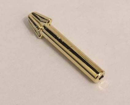 18041 Chrome Gold Minifig, Weapon Harpoon, Smooth Shaft  18041 or 57467a Custom Chromed by BUBUL