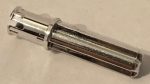   18651 Chrome Silver Technic, Axle Pin 3L with Friction Ridges Lengthwise and 2L Axle Custom Chromed by BUBUL
