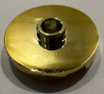   18674 Chrome Gold Tile, Round 2 x 2 with Open Stud  18674 Custom Chromed by BUBUL