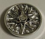  1872 Chrome Silver Wheel Cover Thin Spoke and Spinner - for Wheel 18976 or 100729 Custom Chromed by BUBUL