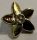 18853 Chrome Gold Friends Accessories Hair Decoration, Flower with Pointed Petals and Small Pin Custom Chromed by BUBUL