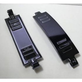   18944_T Chrome Black Chrome-Titan Technic, Panel Curved 3 x 13   part: 18944 or similar 28923 Custom Chromed by BUBUL