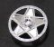 Chrome Silver Wheel Cover 5 Spoke Thick with Edge Bolts - for Wheel 56145   Part: 19215 Custom Chromed by Bubul