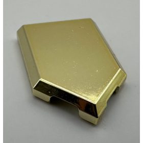   22385 Chrome Gold Tile, Modified 2 x 3 Pentagonal  22385 or 35341 or 35339 Custom Chromed by BUBUL