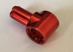   22961 Chrome RED Technic, Axle and Pin Connector Hub with 1 Axle  22961 Custom Chromed by BUBUL
