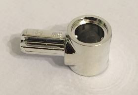 22961 Chrome Silver Technic, Axle and Pin Connector Hub with 1 Axle  22961 Custom Chromed by BUBUL