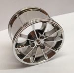   Chrome Silver Wheel 62.3mm D. x 42mm Technic Racing Large  23800 Custom Chromed by BUBUL