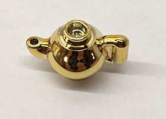 23986 Chrome Gold Minifig, Utensil Teapot  Custom Chromed by BUBUL
