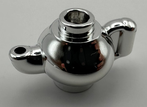 Chrome Silver Minifig, Utensil Teapot   23986  Custom Chromed by BUBUL