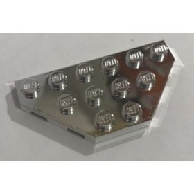   2419 Chrome Silver Wedge, Plate 3 x 6 Cut Corners Custom Chromed by BUBUL
