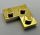 2420 Chrome Gold Plate 2 x 2 Corner  Custom Chromed by BUBUL 