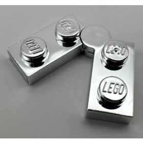   2429 Chrome Silver Hinge Plate 1 x 4 Swivel Top / Base Complete Assembly  73983 2429c01 Custom chromed by BUBUL