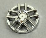   24308 Chrome Silver Wheel Cover 10 Spoke (Spokes in Pairs) - for Wheel 18976 24308a Custom Chromed by BUBUL