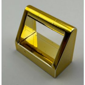   2432 Chrome Gold Tile, Modified 1 x 2 with Handle  2432 Custom Chromed by BUBUL