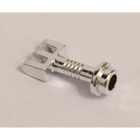   2433 Chrome Silver Hinge Bar with 3 Fingers and End Stud (Control Lever)  Custom Chromed by Bubul