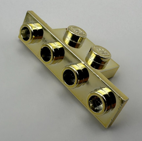 2436 Chrome Gold Bracket 1 x 2 - 1 x 4   2436 or 2436b or 10201  or 28802 Custom Chromed By BUBUL