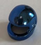   2446_Chrome Blue Minifig, Headgear Helmet Standard  2446 alternate 30124 or 88415 Custom chromed by BUBUL