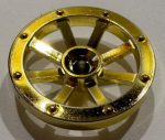   2470 Chrome Gold Wheel Wagon Small (27mm D.)  Custom Chromed by Bubul   