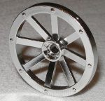   Chrome Silver Wheel Wagon Small (27mm D.)    Part:2470  Custom Chromed by Bubul   