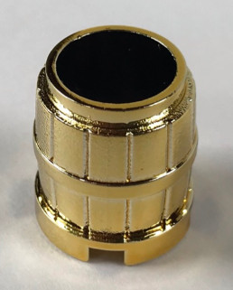 2489 Chrome GOLD Container, Barrel 2 x 2 x 2  2489 or 26170 Custom Chromed by BUBUL