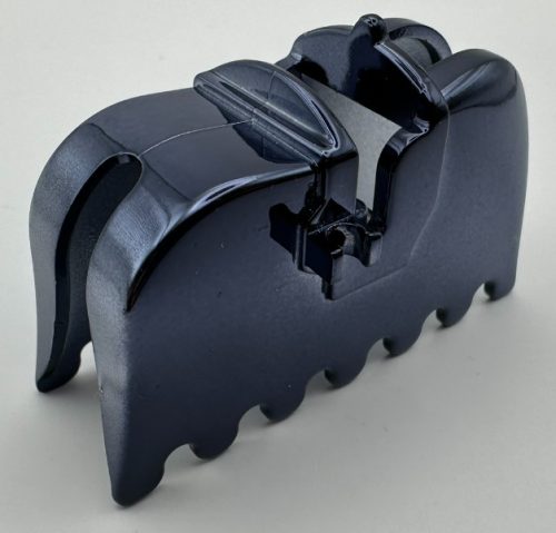 2490 | Chrome Titan Black Horse Barding, Ruffled Edge | Custom Chromed by Bubul