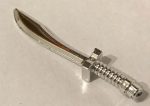   25111 Chrome Silver Weapon Sword, Saber/Dao Curved Blade and Hilt with Bar End Custom Chromed by BUBUL
