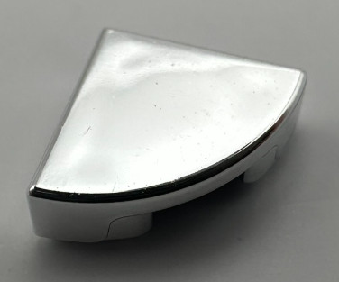 25269 Chrome Silver Tile, Round 1 x 1 Quarter  25269 Custom Chromed by BUBUL