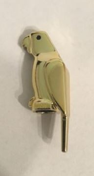 2546 Chrome Gold Bird Parrot  Custom chromed by Bubul