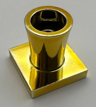 2563 Chrome Gold Plant, Tree Palm Base