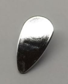 2586 Chrome Silver Minifig, Shield Ovoid  Custom chromed by Bubul