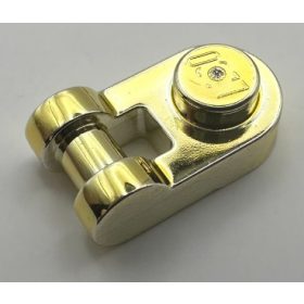   26047 Chrome Gold Plate, Modified 1 x 1 Rounded with Handle   Custom Chromed by BUBUL