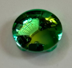 2654 Chrome GREEN Plate, Round 2 x 2 with Rounded Bottom (Boat Stud)  or 54196 Custom chromed by Bubul